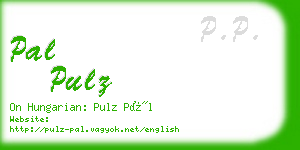 pal pulz business card